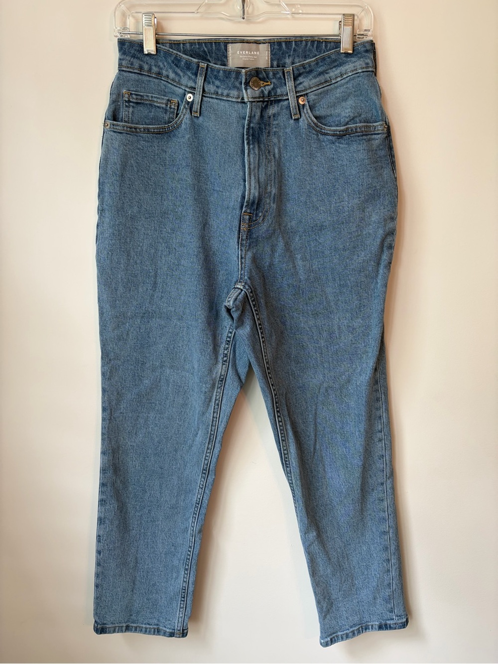 Everlane Womens the Curvy Cheeky Jean Women's Size 28 Crop HighRise Straight Leg